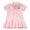 Pink, variant on Summer Casual Baby Girls Cartoon Animal Pattern Short Sleeve Dress， Kids Toddler Pageant Sundress