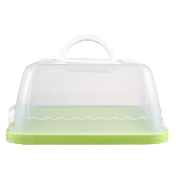 ColoMX 1pc Organizador de cajas de paquetes de pastel de pasteles transparentes con contenedor de pastel de tapa