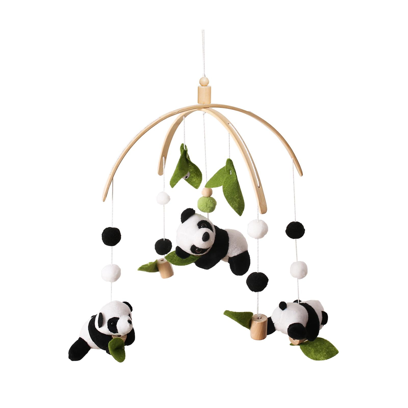 Rushawy Baby Crib Mobile Activity Toy Cartoon Bamboo Leaf Baby Crib Hanging Rattles Toys