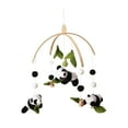 thumbnail image 2 of Cuna de Bebé, Cama Móvil, Campana, Panda, Decoración de Guardería, Accesorios de Fotografía, Sonajero Colgante, 2 of 9