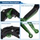 thumbnail image 4 of Palancas de freno y embrague cortas y largas para Kawasaki VERSYS 650 2015-2023, palanca de freno ajustable de motocicleta, aleación de aluminio, mango negro con extremo verde, 4 of 6