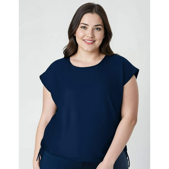 Calypsa Women's Daphne Loose Fit UPF 50  Swim Top