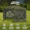 thumbnail image 3 of CLAM Quick-Set Pavilion Abri Extérieur Portatif 12,5 x 12,5 Pieds, Vert, 3 of 9