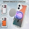 thumbnail image 2 of Dteck for iPhone 17 Case with Iridescent Back, Compatible with MagSafe Shockproof Rugged Cover, Corner High-Duty Protection for Girls Women,Iridescent - Black, 2 of 5