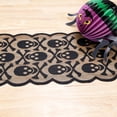 thumbnail image 4 of BUTASY Halloween Table Runner, Black Lace Spider Web Table Runner for Halloween Table Runner, Spooky Table Runner for Fall Holiday Decoration, 4 of 7