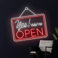 thumbnail image 2 of Handmadetneonsign Yes We're Open Neon Sign, Yes We're Open Neon Light, Open Shop LED Light, 2 of 5