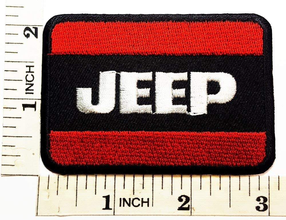 Jeep Wrangler Grand Cherokee patch Symbol Jacket T-shirt Embroidered Patch   x  x  inches Logo Sew Ironed On Badge Embroidery Applique Patch.  