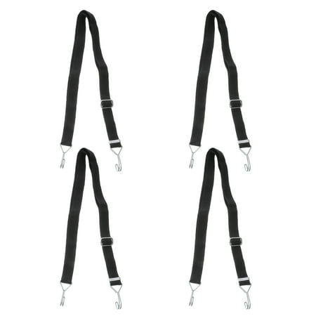 

ifundom 4pcs Adjustable Bungee Cords Long Flat Elasticity Ropes Heavy Duty Elastic Straps