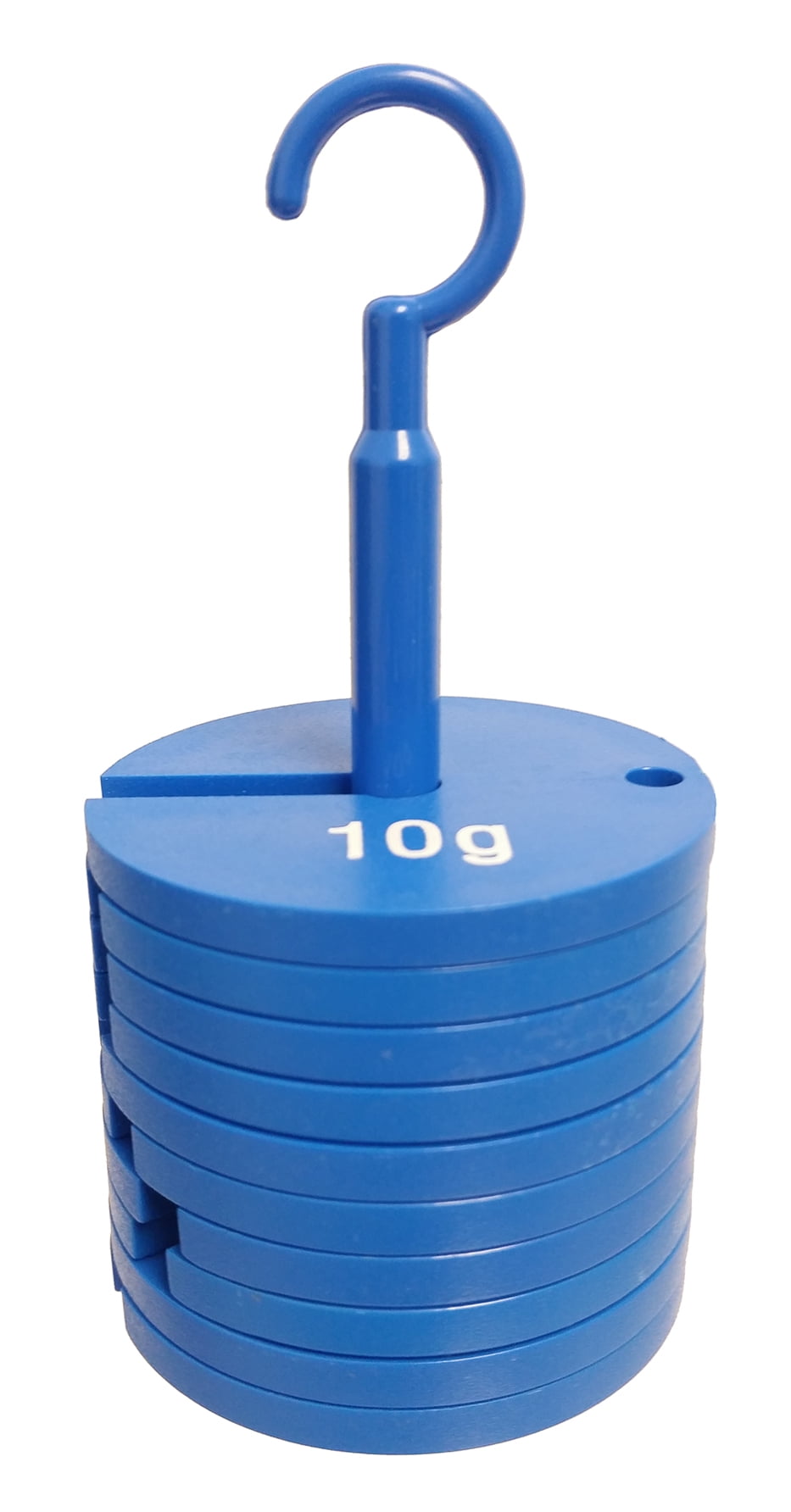 Slotted Weight Set with Hanger, Plastic, TenPiece