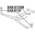 thumbnail image 2 of Febest DIFFERENTIAL MOUNT BUSHING # SAB-G11DM OEM 41322-FE000, 2 of 2