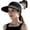 A-black, variant on Zip-Off Wide Brim Visor Hat for Women Packable Sun Hat for Golf Hiking Gardening UV Protection Summer Beach Hat