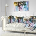 thumbnail image 3 of Designart Couple Walking in Rain - Landscape Printed Throw Pillow - 12x20, 3 of 5