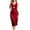 Red, variant on PMVFHDE Womens Casual Fashion Satin Sleeveless Suspender Home Nightdress Nightgown For Women Red，S