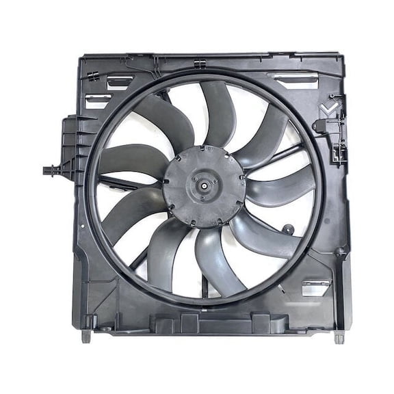 Radiator Fan Assembly - Compatible with 2009 - 2013 BMW X5 Sport Utility 2010 2011 2012