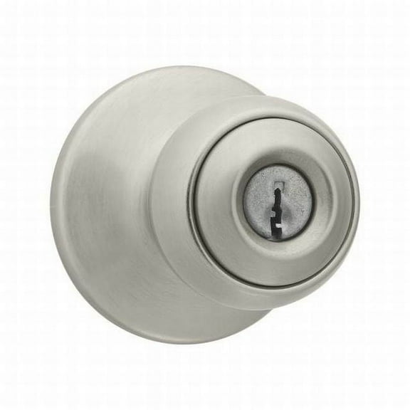 Kwikset Polo Knob Entry in Satin Nickel