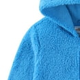 thumbnail image 4 of Sesame Street Cookie Monster Zip Up Sherpa Hoodie with 3D Eyes (Boys), Sizes 2T-4T, 4 of 5