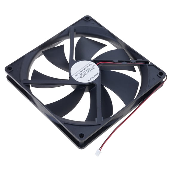 High Efficiency 180mm 12V Computer Case Fan 53CFM Airflow XH2.54mm 2Pin Interface For Heat Exhaust Solution