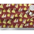 thumbnail image 2 of Soimoi Red Cotton Voile Fabric Women,Gift Box & Tree Christmas Print Sewing Fabric Yard 56 Inch Wide, 2 of 3