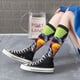 thumbnail image 5 of Fotbe Rainbow Bulldog Sunglasses Calcetas Divertidas Estampadas para Hombre y Mujer, Calcetas de Algodón hasta la Rodilla para Caminar, Correr, Enfermería y Embarazo, 5 of 6