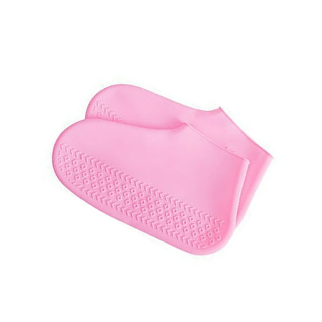 Minnieouse 1 par de fundas de silicona para zapatos, inodoro, Flexible, plegable, elegante, Color sólido, a prueba de fugas, portátil, elástico, bota de Accesorios de calzado Rojo M Minnieouse AP012017-07