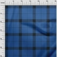 thumbnail image 2 of oneOone Organic Cotton Poplin Twill Fabric Tartan Check Printed Fabric 1 Yard 42 Inch Wide, 2 of 4