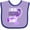 Lavender and Purple, variant on Inktastic I Wear Purple for My Aunt Lupus Awareness Boys or Girls Baby Bib