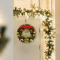 thumbnail image 4 of Artificial Christmas Wreath Realistic 40cm Decorative Garland Front Door Wreath, 4 of 9