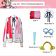 thumbnail image 3 of Ropa de cosplay de One Piece Uta, versión teatral, película, hija roja de Red Shanks, accesorios, disfraz, peluca, alas, juguete para niños y adultos, regalo, 3 of 5