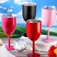 thumbnail image 4 of Yinder - Copa de vino de acero inoxidable de 12 onzas con tallo, aislada, resistente a roturas, 8 unidades, Multicolor, 4 of 7