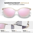 thumbnail image 4 of Lentes de Sol Colrea de Moda con Diseño Ojo de Gato CL22017 UV400 para Mujer, 4 of 6