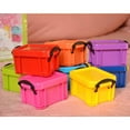 thumbnail image 5 of deevoka 4xMini Lock Box Super Cute Storage Boxes Organizer for Jewelry Dark Blue, 5 of 9