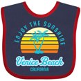 thumbnail image 3 of Inktastic Summer Enjoy the Sunshine Venice Beach California in Blue Boys or Girls Baby Bib, 3 of 4