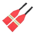 thumbnail image 4 of Señal de advertencia de viaje de tela Oxford plegable, juego de 2 banderas de seguridad rojas para kayaks y canoas, 4 of 8
