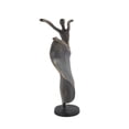 thumbnail image 6 of 7" x 13" Brass Polystone Dancer Sculpture, by DecMode, 6 of 9