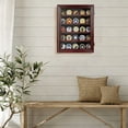 thumbnail image 6 of NWOKYZGH Wooden Coin Display Case, Coin Collection Display Stand for Wall Military Medal Shadow Box Display Cabinet with Recessed Shelves and Acrylic Panel, 6 of 9