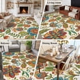 thumbnail image 5 of Paisley Boho Floral Area Rugs 5'x7', Washable Small Throw Rugs for Laundry Room Playroom, Vintage Flowers Botanical Indoor Outdoor Rug Non-Slip Low Pile Carpet Runner Reversible Floor Mats, 5 of 8