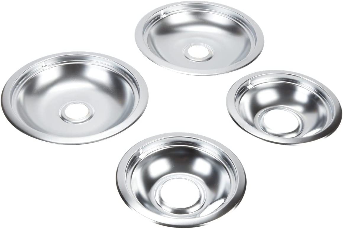 4 Pack Drip Bowl Set Stainless Steel Reflector Bowls Universal Drip Pan