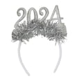 thumbnail image 4 of segolike 2024 Happy New Year Headband Glitter Sequins Hair Hoop Adult Kids Headwear Hair Accessory for Prom Xmas Festival Holiday Gift, 4 of 7