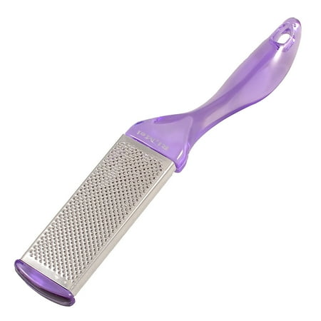 Dual Foot - Unique Bargains Lady Clear Purple Dual Sides Foot File Rough Skin Callus Remover Tool