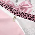 thumbnail image 3 of Homewish Pink Bowknot Twin Duvet Cover for Princess Girls, Glitter Cheetah Print Twin Bedding, Pink Reversible, 2 Pieces 1 Duvet Cover and 1 Pillowcase, 3 of 5