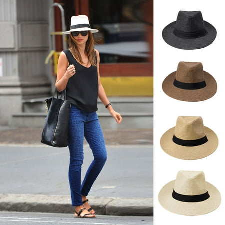 Summer Cool Panama Wide brim Fedora Straw Made Indiana Jones Style (Best Indiana Jones Hat)