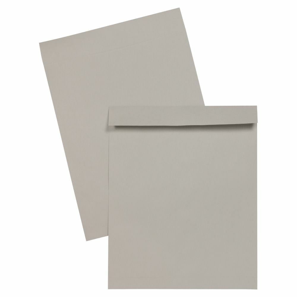 JAM Paper 16 x 20 Open End Catalog Premium Envelopes, Grey Kraft, 500 per Pack