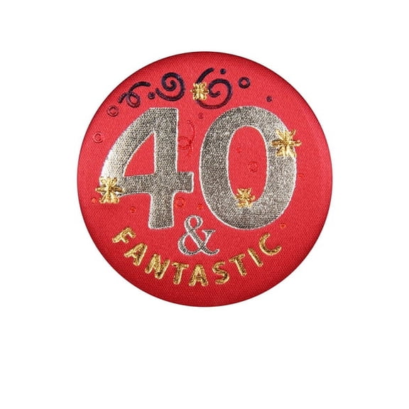Beistle Club Pack of 6 Red 40 & Fantastic Decorative Satin Buttons 2"