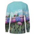 thumbnail image 5 of Qiopertar Liquidation Livraison Gratuite Femmes et Hiver Décontracté Imprimé Col Rond Manches Longues Pull Blouse Chandail en Molleton Hauts Offres de la Semaine Moins de 5$, 5 of 5