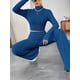 thumbnail image 4 of Conjunto de Pijama de Larga para Mujer, Conjunto de Pijama Informal de 2 Piezas, Ropa de Dormir de Otoño Azul M, 4 of 8