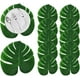 thumbnail image 1 of Paquete de 12 hojas de palma artificiales (8 pulgadas), decoración de hojas de palma, hojas tropicales artificiales, hojas artificiales para decoración de cumpleaños tropical, 1 of 5