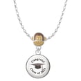 thumbnail image 1 of Delight Jewelry Silvertone Domed Class of 2025 Mia Monkey Charm Necklace, 1 of 4