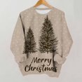 thumbnail image 6 of Jsaierl Womens Christmas Sweatshirts Plus Size Tree Graphic Sweatshirt Cotton Loose Fit Pullover Crewneck Tunic Long Sleeve Tops S-2XL, 6 of 8