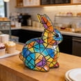 thumbnail image 2 of RKSTN Desktop items Bunny LED Figurine USB-Powered Resin Statue Indoor Night Light Decor office supplies, 2 of 5