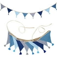 thumbnail image 6 of Nursery Room Fabric Garlands 2.6m Long Fringed Flags Bunting for Children Room Decoration Wall Decors Haning Banners Flags, 6 of 9
